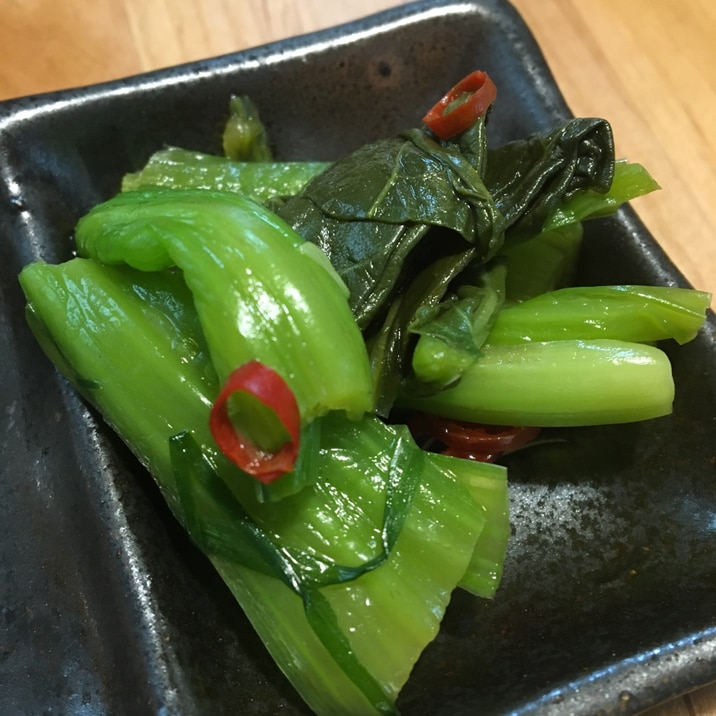 昆布だしでで簡単!小松菜の浅漬け